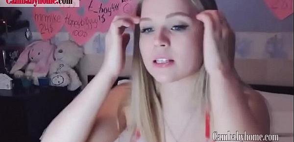  Teen Cam - How Pretty Blonde Girl Spent Her Holidays- Watch full videos on Cambabyhome.com